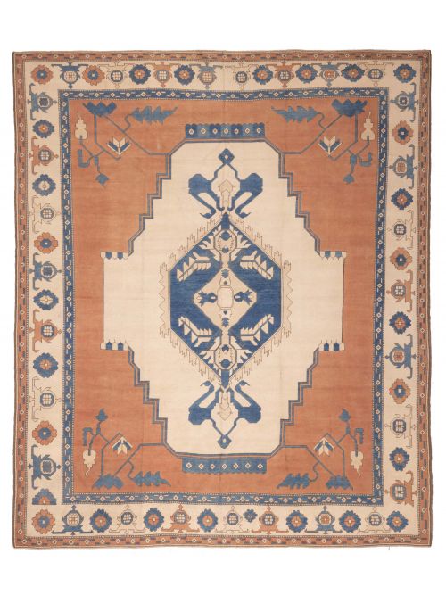 Persian Style 12'9" x 14'5" Hand-knotted Wool Rug 