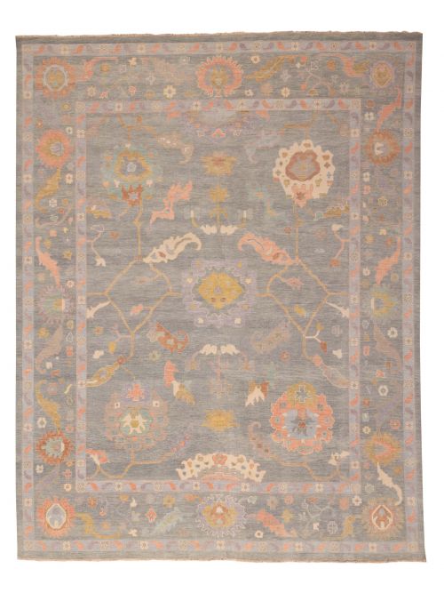 Tapis oushak moderne 11'10" x 14'10" en laine