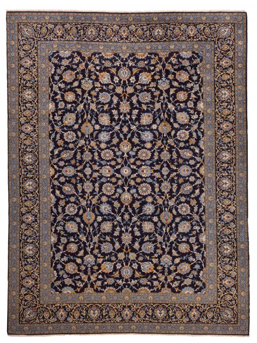Persian Kashan 10'10" x 14'2" Hand-knotted Wool Rug 