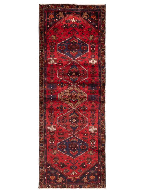 Persian Style 3'3" x 9'1" Hand-knotted Wool Runner Rug 