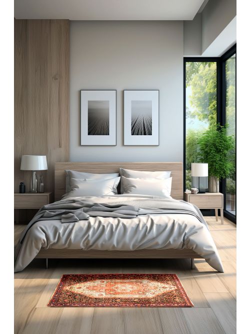 Persian Style 2'4" x 3'8" Hand-knotted Wool Rug 
