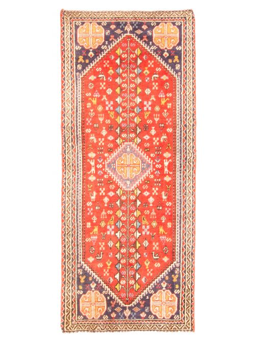 Persian Style 1'11" x 4'9" Hand-knotted Wool Runner Rug 