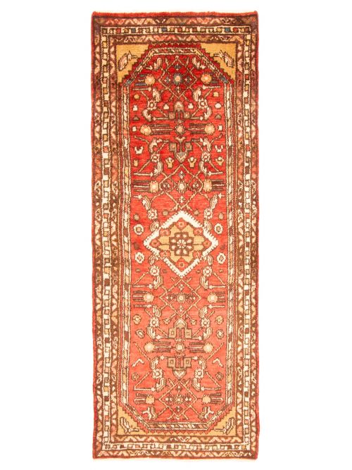 Persian Style 2'4" x 6'3" Hand-knotted Wool Runner Rug 