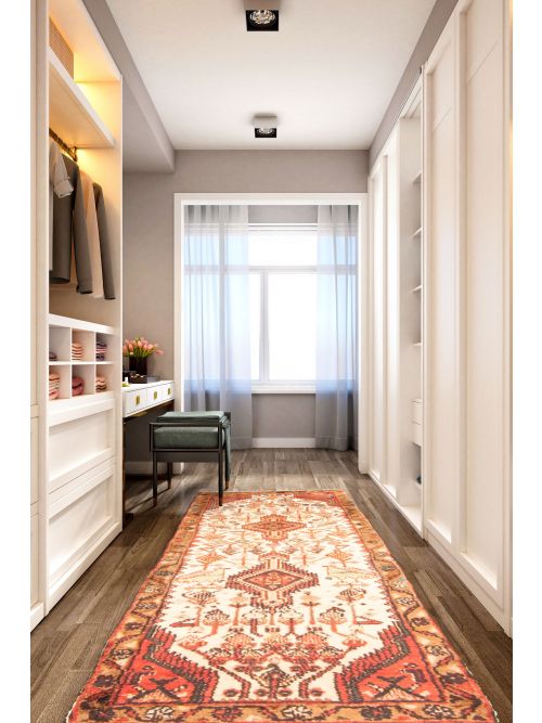 Persian Style 1'9" x 5'7" Hand-knotted Wool Runner Rug 