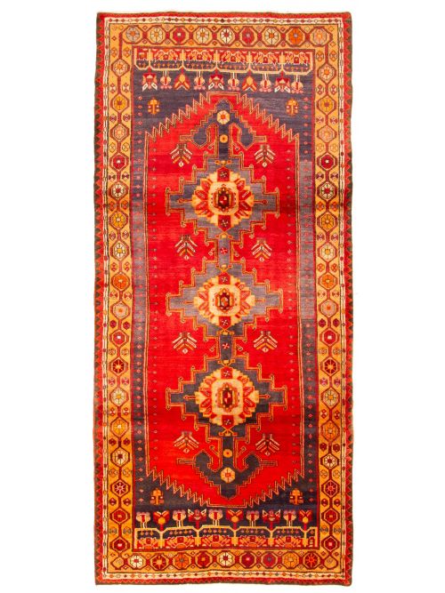 Persian Style 4'1" x 9'9" Hand-knotted Wool Rug 