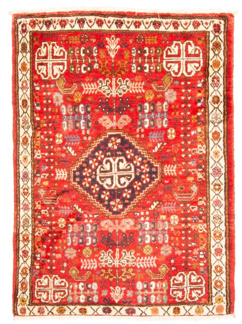 Persian Style 3'0" x 4'2" Hand-knotted Wool Rug 