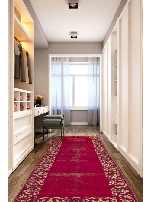 Persian Style 2'9" x 16'1" Hand-knotted Wool Runner Rug 