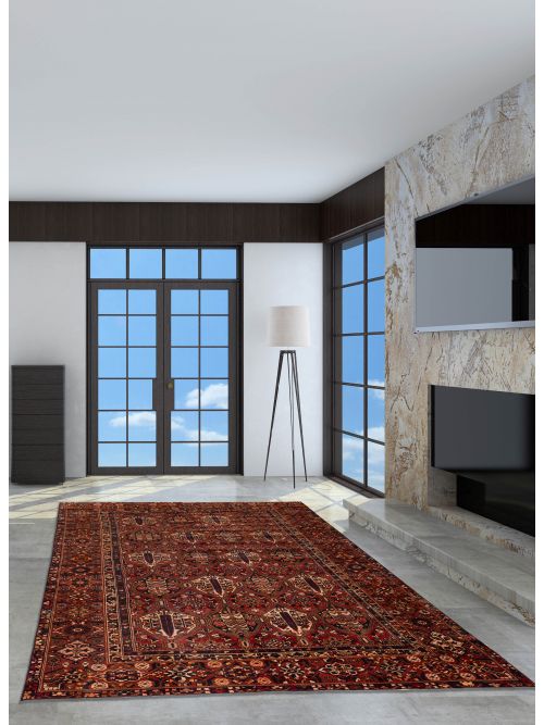 Persian Bakhtiari 9'6" x 12'6" Hand-knotted Wool Rug 