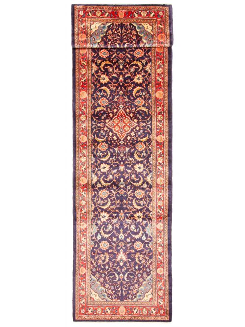 Persian Style 3'7" x 14'8" Hand-knotted Wool Runner Rug 