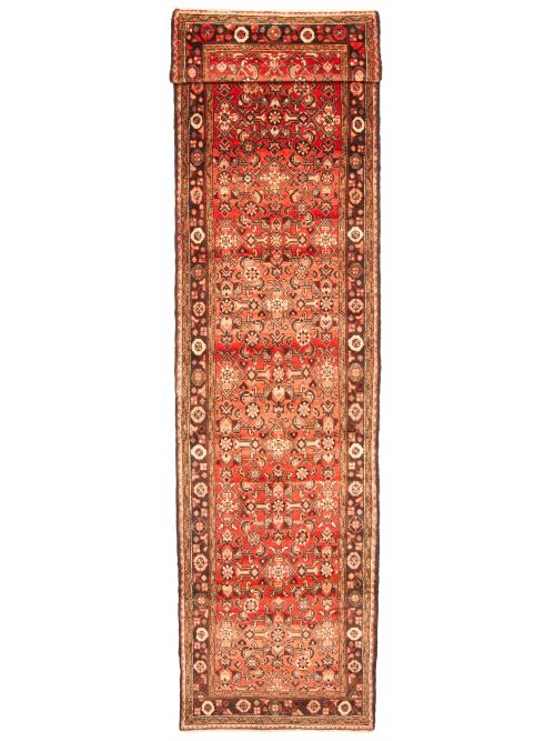 Persian Style 3'3" x 15'11" Hand-knotted Wool Runner Rug 