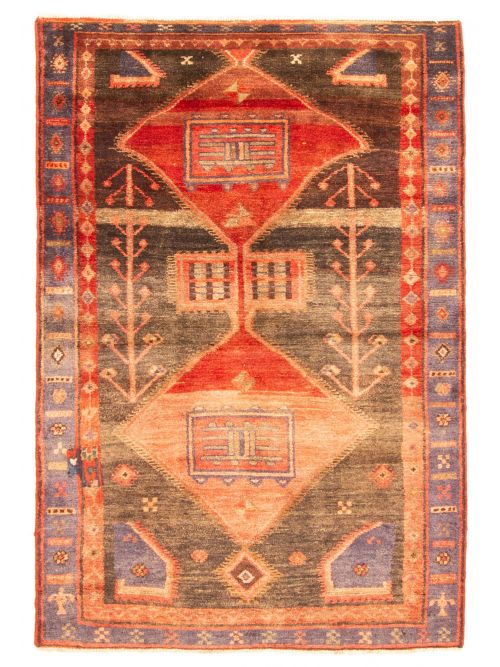 Turkish Melis Vintage 3'10" x 5'8" Hand-knotted Wool Rug 