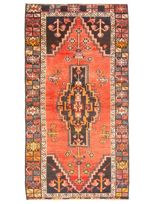 Turkish Konya Anatolian 3'6" x 6'9" Hand-knotted Wool Rug 