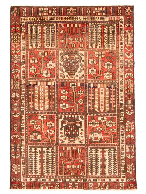 Turkish Kayseri Vintage 4'2" x 6'5" Hand-knotted Wool Rug 