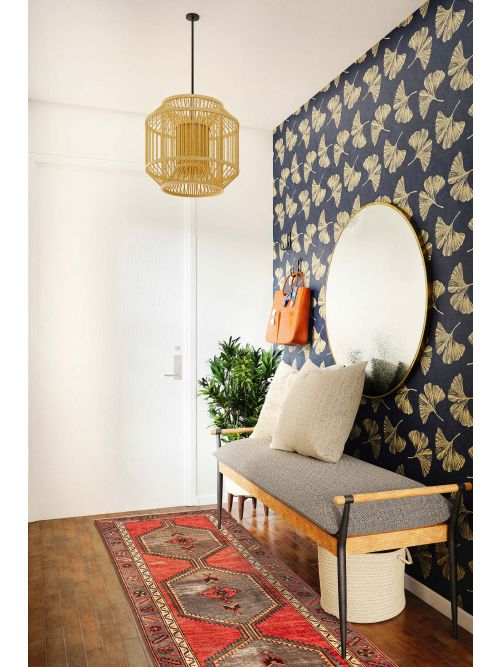 Turkish Andelz 3'2" x 9'6" Hand-knotted Wool Rug 