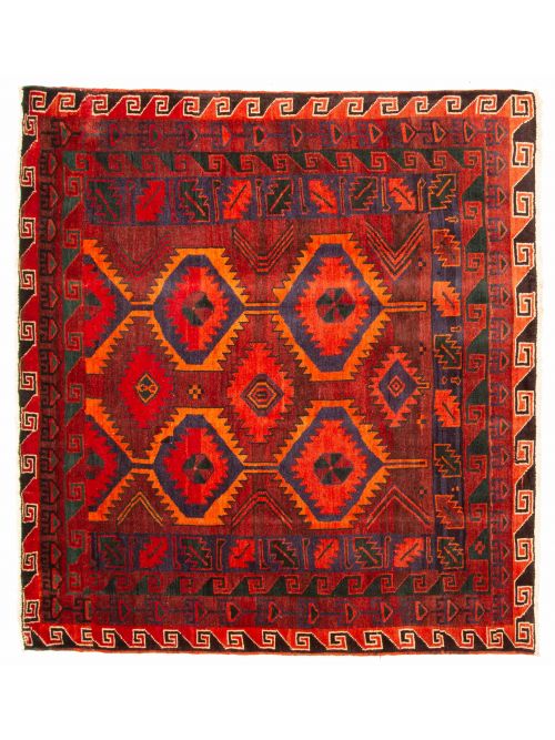 Turkish Melis Vintage 6'8" x 5'11" Hand-knotted Wool Rug 