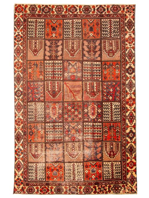 Turkish Kayseri Vintage 6'3" x 9'11" Hand-knotted Wool Rug 