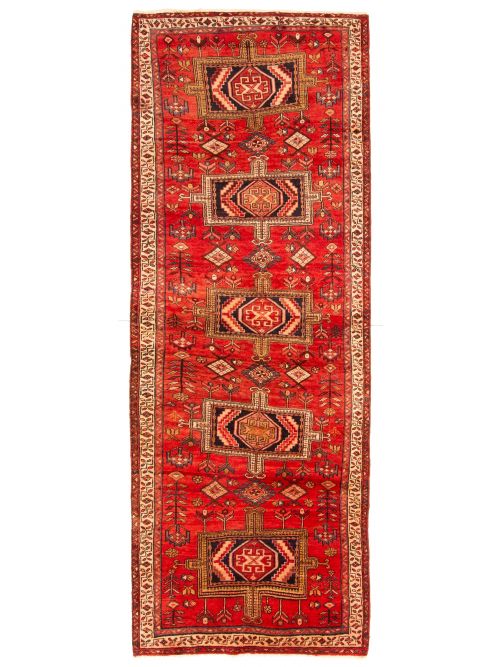 Turkish Konya Anatolian 3'5" x 10'0" Hand-knotted Wool Rug 