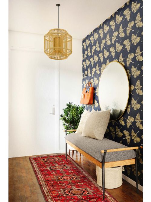 Turkish Konya Anatolian 3'5" x 10'0" Hand-knotted Wool Rug 
