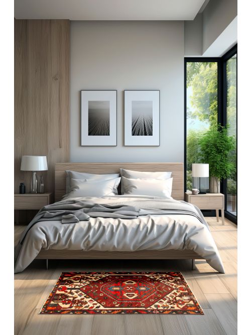 Turkish Andelz 3'3" x 4'8" Hand-knotted Wool Rug 