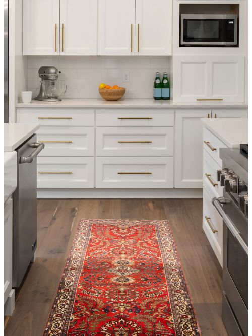 Turkish Andelz 3'7" x 9'11" Hand-knotted Wool Rug 