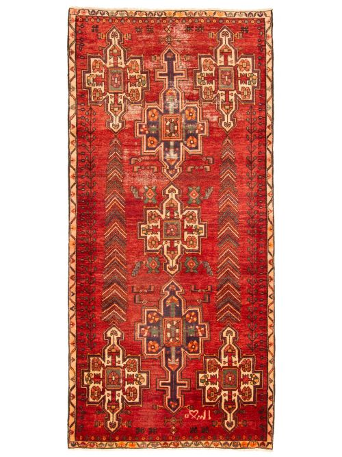 Turkish Konya Anatolian 4'2" x 9'3" Hand-knotted Wool Rug 