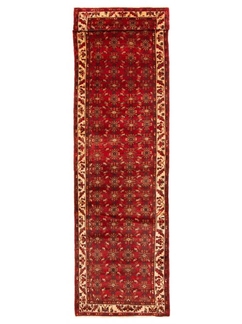 Persian Style 3'6" x 16'1" Hand-knotted Wool Runner Rug 