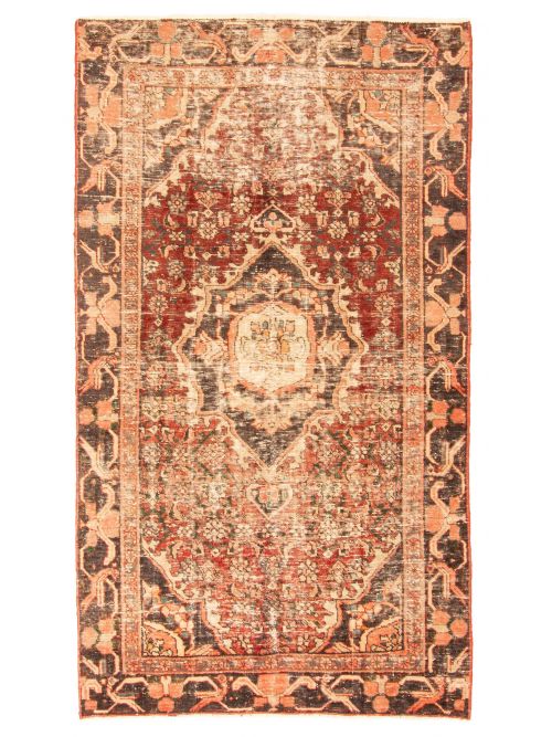 Turkish Antalya Vintage 3'8" x 6'8" Hand-knotted Wool Rug 