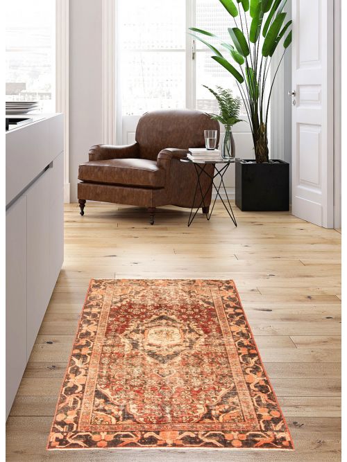 Turkish Antalya Vintage 3'8" x 6'8" Hand-knotted Wool Rug 