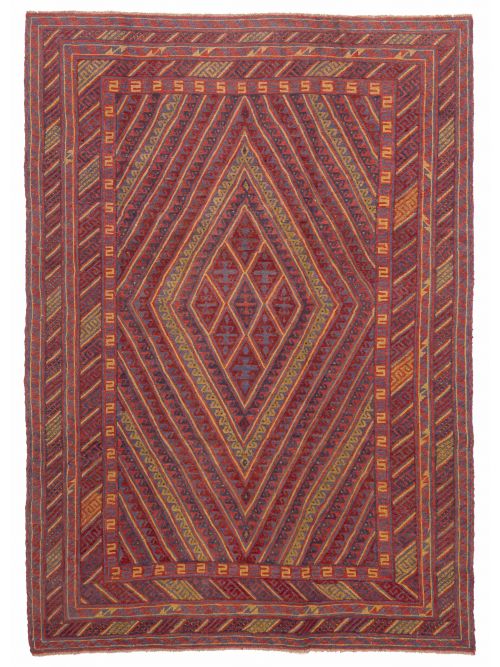 Afghan Tajik Caucasian 6'7" x 9'3" Hand-knotted Wool Rug 