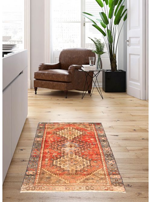 Turkish Andelz 3'2" x 5'1" Hand-knotted Wool Rug 