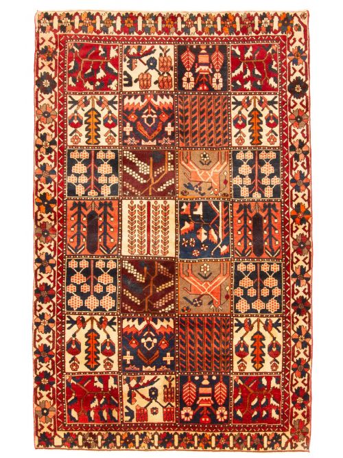 Turkish Kayseri Vintage 4'5" x 7'0" Hand-knotted Wool Rug 