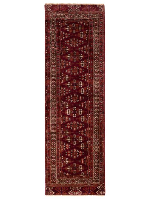 Pakistani Peshawar Bokhara 2'8" x 8'9" Hand-knotted Wool Runner Rug 
