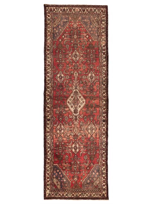 Persian Style 3'1" x 9'8" Hand-knotted Wool Runner Rug 