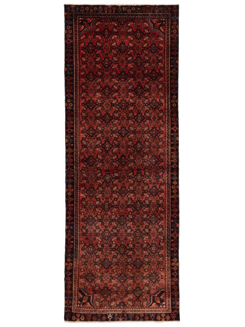 Persian Style 3'3" x 9'2" Hand-knotted Wool Runner Rug 