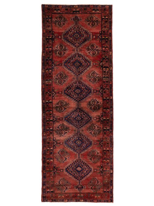 Persian Style 3'5" x 9'9" Hand-knotted Wool Runner Rug 