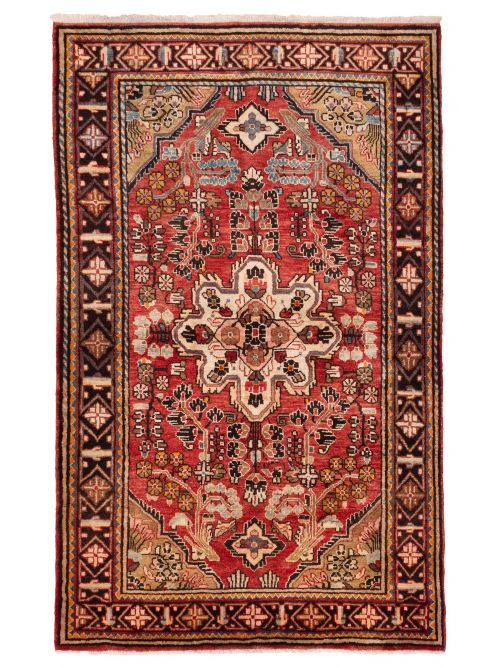 Persian Style 4'3" x 7'0" Hand-knotted Wool Rug 