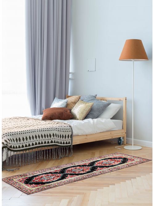 Turkish Hereke 2'2" x 6'0" Hand-knotted Silk Runner Rug 