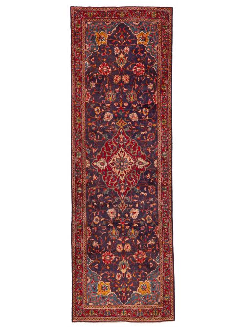 Persian Style 3'5" x 10'9" Hand-knotted Wool Runner Rug 