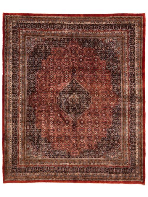 Indian Bijar 8'1" x 9'8" Hand-knotted Wool Rug 