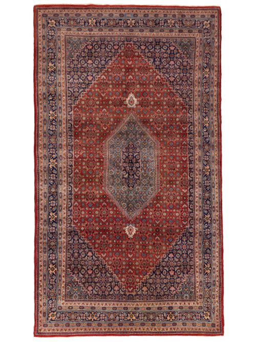Indian Bijar 6'3" x 11'6" Hand-knotted Wool Rug 