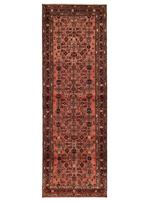 Persian Style 3'4" x 10'2" Hand-knotted Wool Runner Rug 