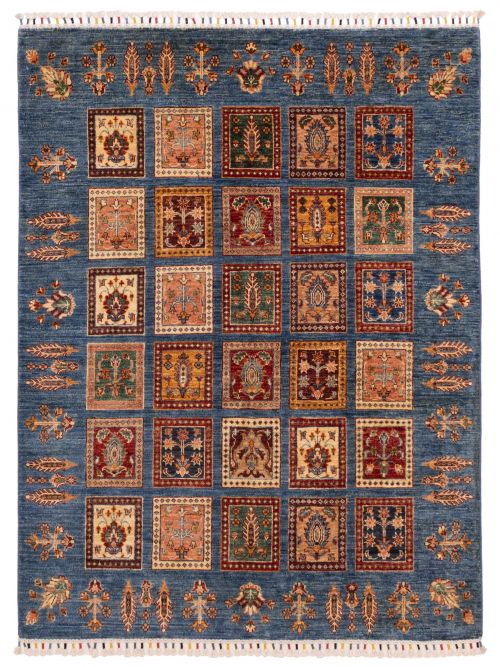 Pakistani Modern Ersari 5'1" x 6'7" Hand-knotted Wool Rug 
