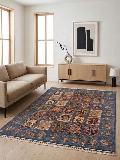 Pakistani Modern Ersari 5'1" x 6'7" Hand-knotted Wool Rug 