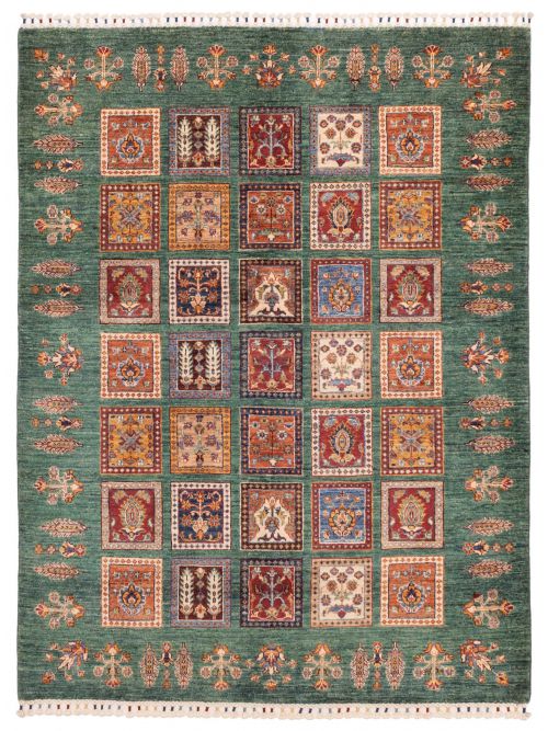 Pakistani Modern Ersari 5'0" x 6'7" Hand-knotted Wool Rug 