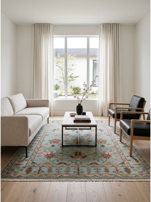 Pakistani Modern Ersari 5'1" x 6'9" Hand-knotted Wool Rug 