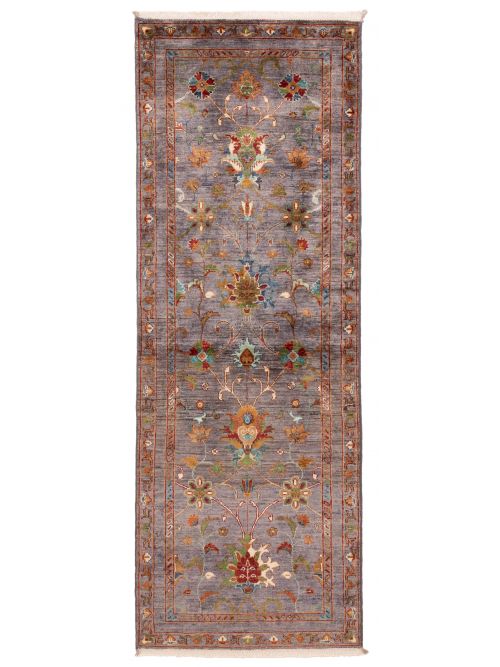 Pakistani Modern Ersari 2'8" x 7'4" Hand-knotted Wool Runner Rug 