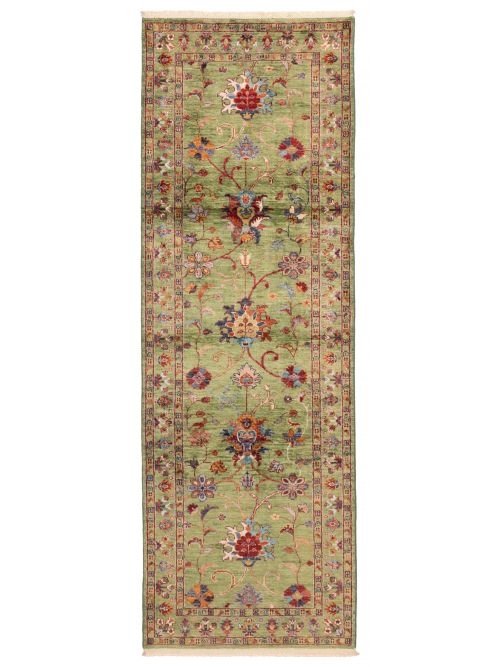 Pakistani Modern Ersari 2'10" x 8'1" Hand-knotted Wool Runner Rug 