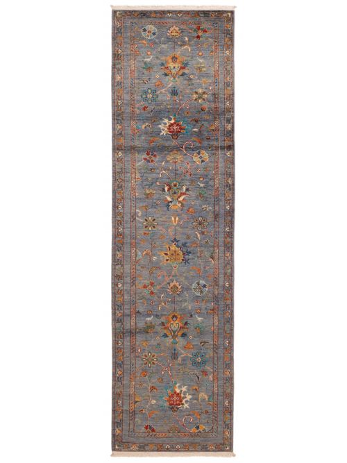 Pakistani Modern Ersari 2'9" x 9'10" Hand-knotted Wool Runner Rug 