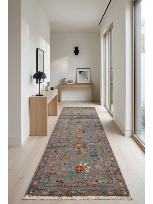 Pakistani Modern Ersari 2'9" x 9'10" Hand-knotted Wool Runner Rug 