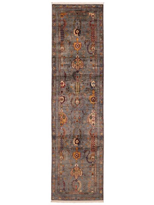 Pakistani Modern Ersari 2'8" x 10'2" Hand-knotted Wool Runner Rug 